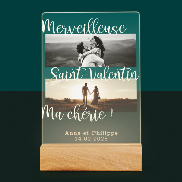 Le Collage Photo: Merveilleuse Saint-Valentin - Impression Sur Verre Acrylique 