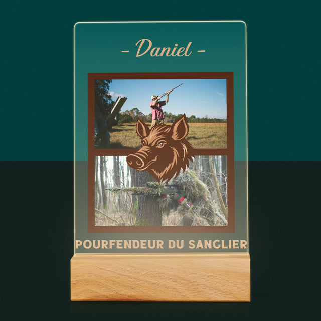 Le Collage Photo: Pourfendeur Du Sanglier - Impression Sur Verre Acrylique 