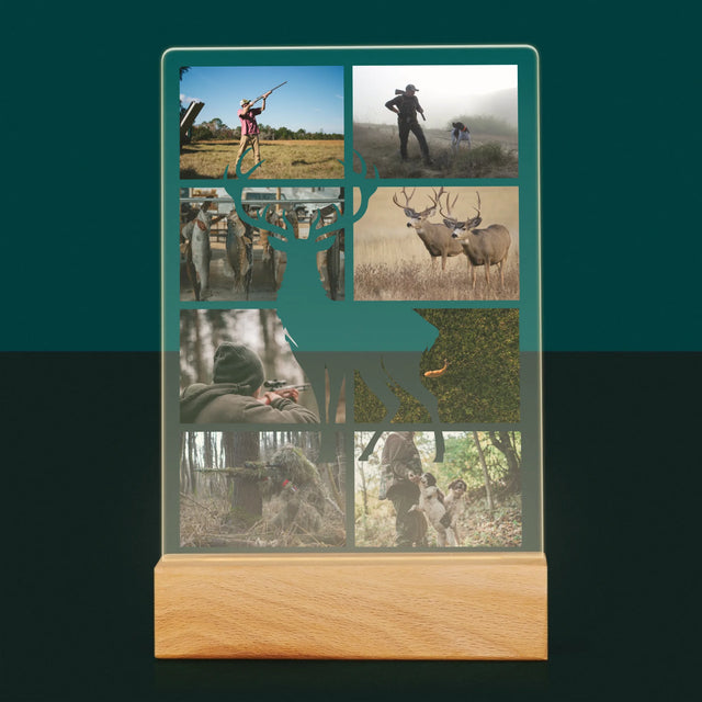 Le Collage Photo: Chasseur - Impression Sur Verre Acrylique 