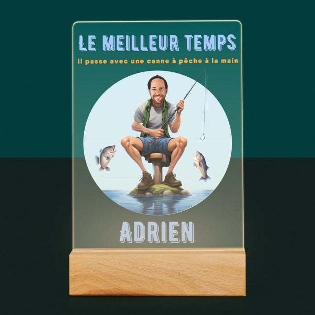 La Photo Et Un Texte: Le Meilleur Temps - Impression Sur Verre Acrylique