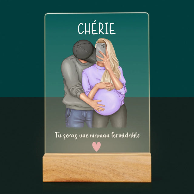 La Création Du Personnage: Tu Seras Une Maman Formidable - Impression Sur Verre Acrylique