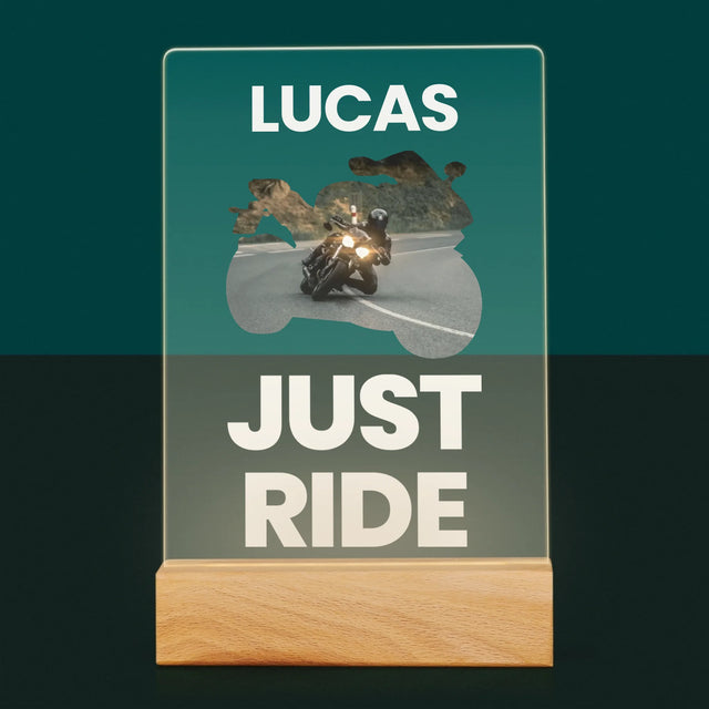 Forme Des Photos: Just Ride - Impression Sur Verre Acrylique 