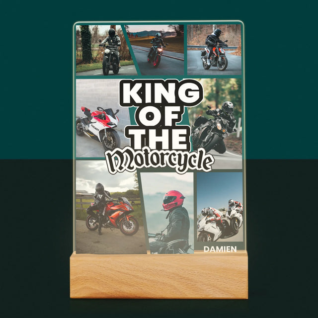 Le Collage Photo: King Of The Motorcycle - Impression Sur Verre Acrylique 