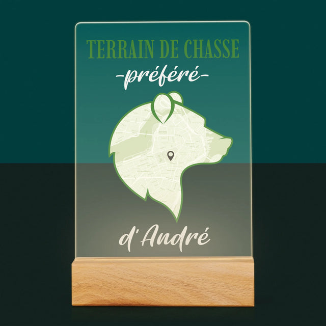 Le Plan De Ville: Terrain De Chasse Préféré - Impression Sur Verre Acrylique 