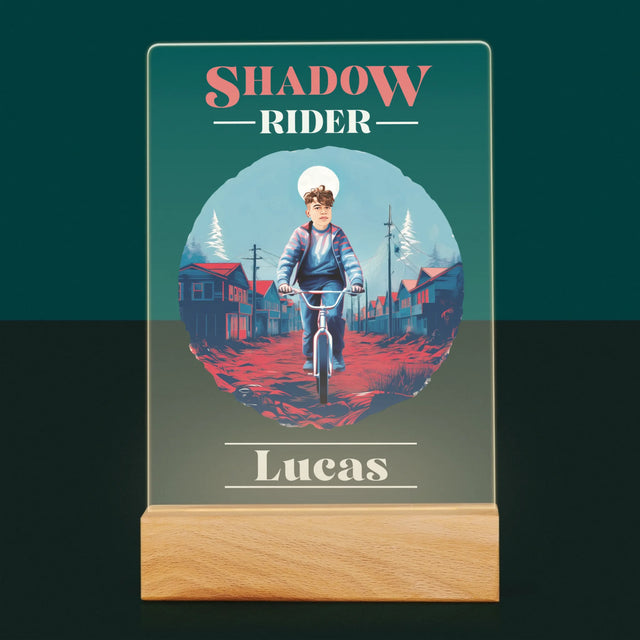 Ton Personnage: Shadow Rider - Impression Sur Verre Acrylique 