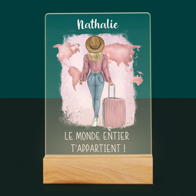 La Création Du Personnage: Voyageuse - Impression Sur Verre Acrylique 