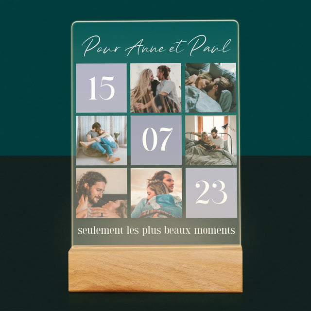 Collage Photo: Les Meilleurs Moments - Impression Sur Verre Acrylique