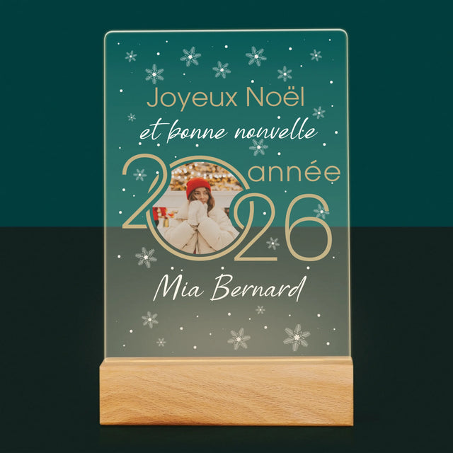 Le Collage Photo: Bonne Nouvelle Année - Impression Sur Verre Acrylique