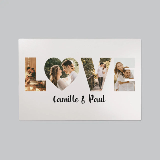 Collage Photo De Lettre: Love De Tes Photos - Sous-Main Bureau