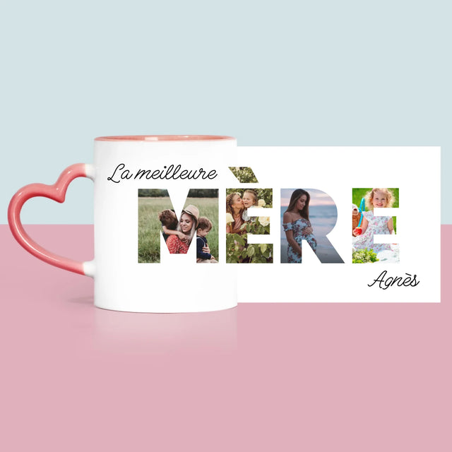 Collage Photo De Lettre: Mère Des Photos - Le Mug