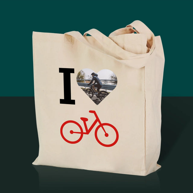La Photo: I Love Vélo - Sac En Toile