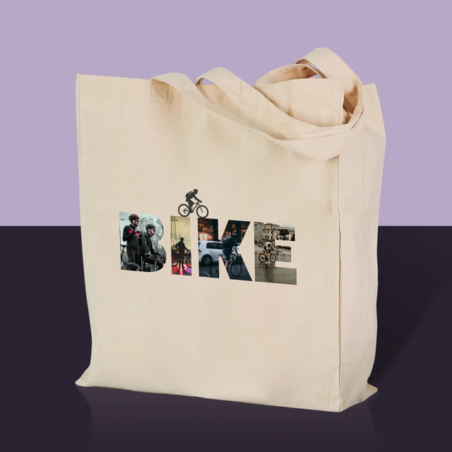 Collage Photo De Lettre: Bike - Sac En Toile