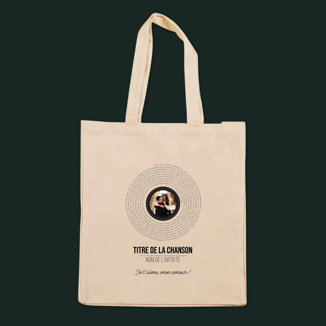 La Photo Et Un Texte: Paroles De Chansons Sur L'Album - Sac En Toile