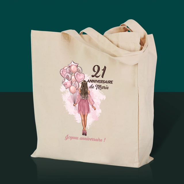 La Création Du Personnage: Anniveraire Ballons - Sac En Toile