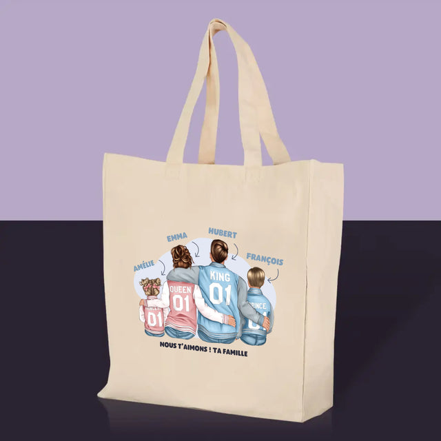 La Création Du Personnage: Famille En Sweatshirts - Sac En Toile