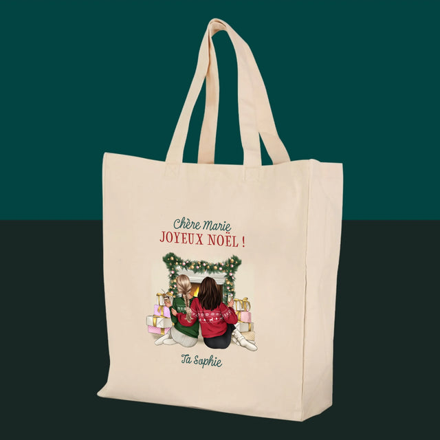 La Création Du Personnage: Amies De Noël - Sac En Toile