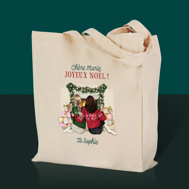 La Création Du Personnage: Amies De Noël - Sac En Toile
