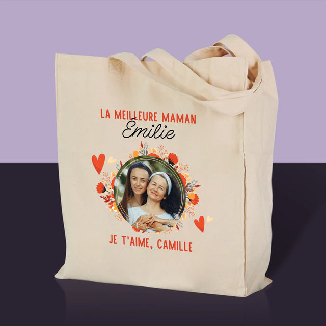 La Photo Et Un Texte: La Meilleure Maman - Sac En Toile