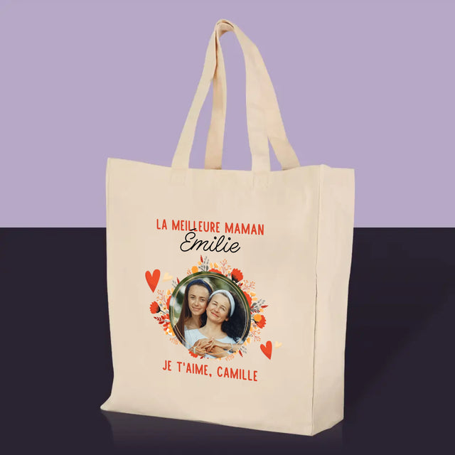 La Photo Et Un Texte: La Meilleure Maman - Sac En Toile