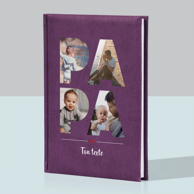 Collage Photo De Lettre: Papa Des Photos - Cahier De Notes