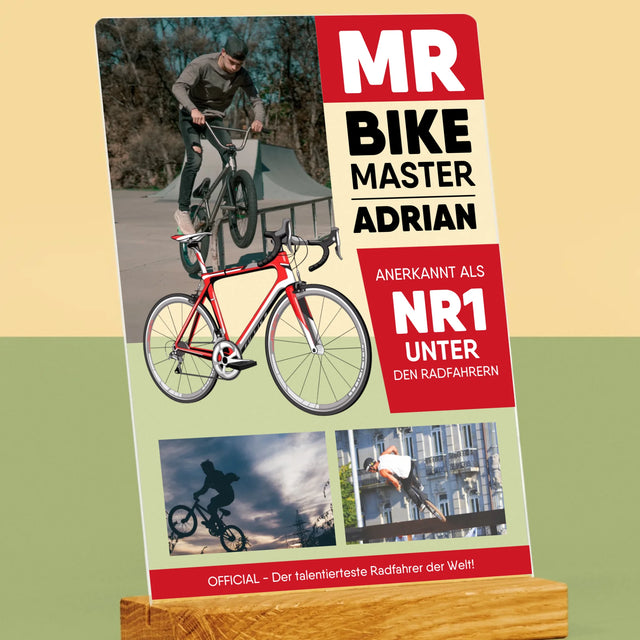 Couverture de Magazine : Mr Bike Master - Impression sur Verre Acrylique | DE