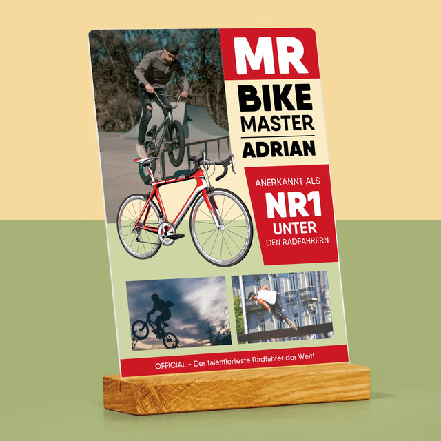 Couverture de Magazine : Mr Bike Master - Impression sur Verre Acrylique | DE