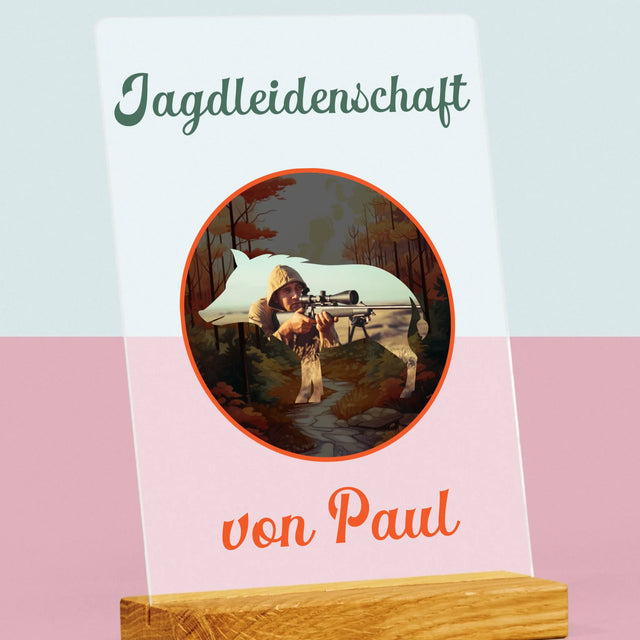 Zdjęcie I Podpis: Passion de la Chasse - Impression sur Verre Acrylique | DE