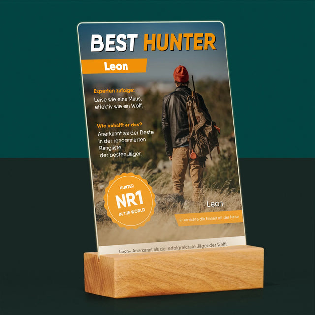 Couverture du magazine : Best Hunter - Impression sur verre acrylique | DE