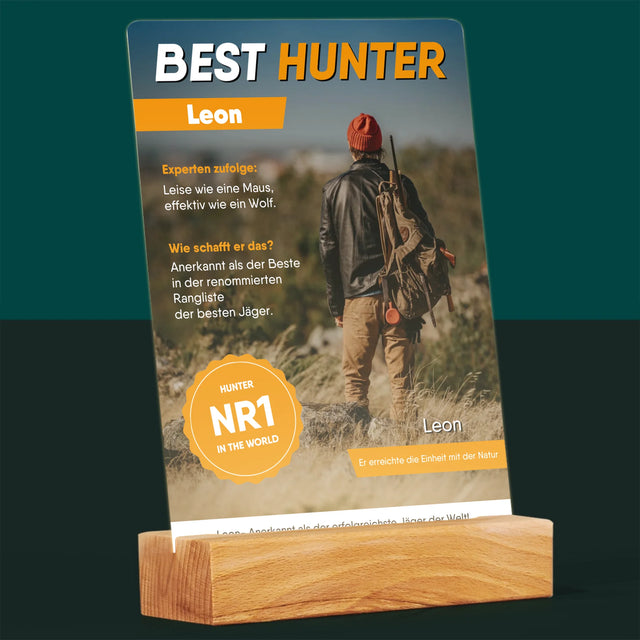Couverture du magazine : Best Hunter - Impression sur verre acrylique | DE