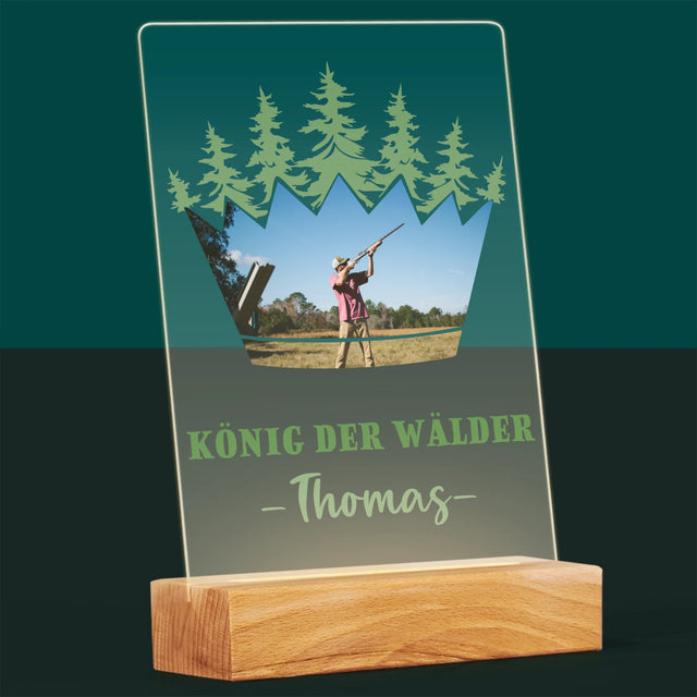 Forme à partir de photos : Roi de la forêt - Impression sur verre acrylique | DE