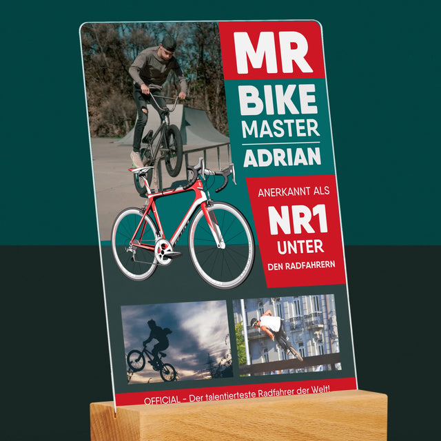 Couverture de Magazine : Mr Bike Master - Impression sur Verre Acrylique | DE