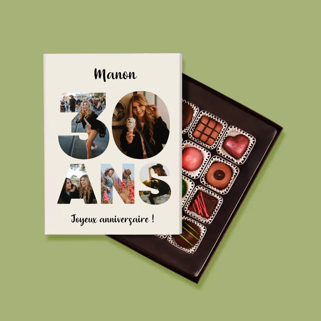 Collage Photo De Lettre: 30 Ans  - Pralines
