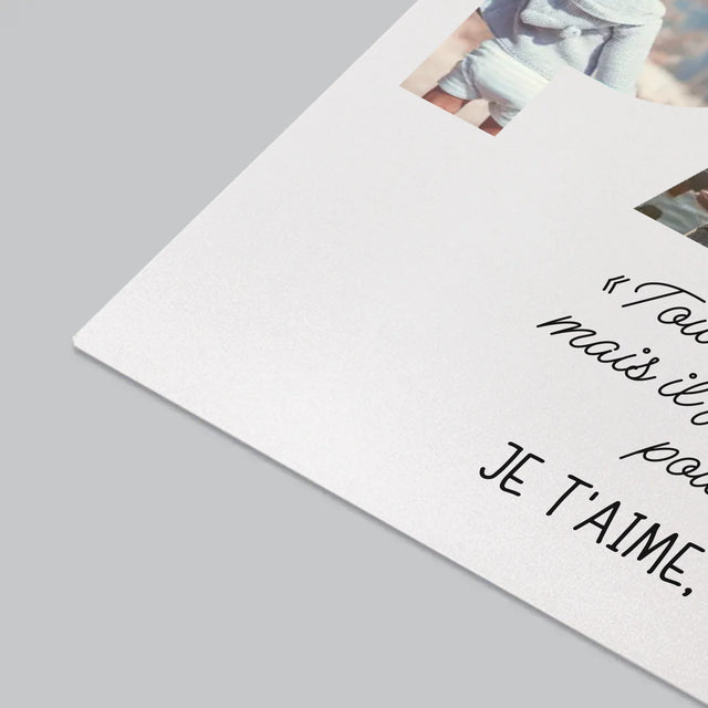 Collage Photo De Lettre: Mon Papa Extraordinaire - Sous-Main Bureau