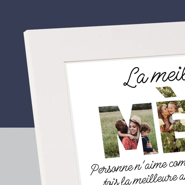 Collage Photo De Lettre: La Plus Merveilleuse Mère Du Monde - Cadre Photo