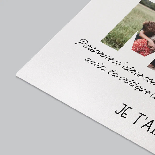 Collage Photo De Lettre: La Plus Merveilleuse Mère Du Monde - Sous-Main Bureau
