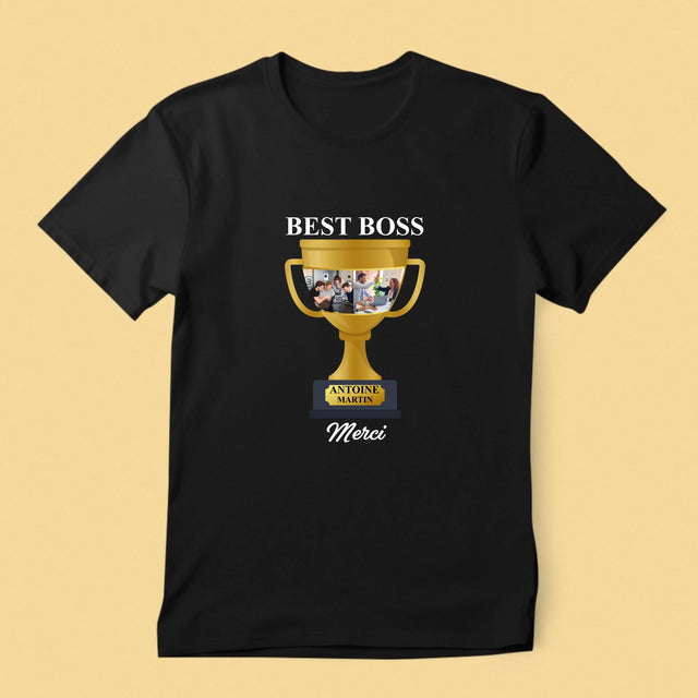 Le Collage Photo: Best Boss Coupe - T-Shirt Pour Hommes