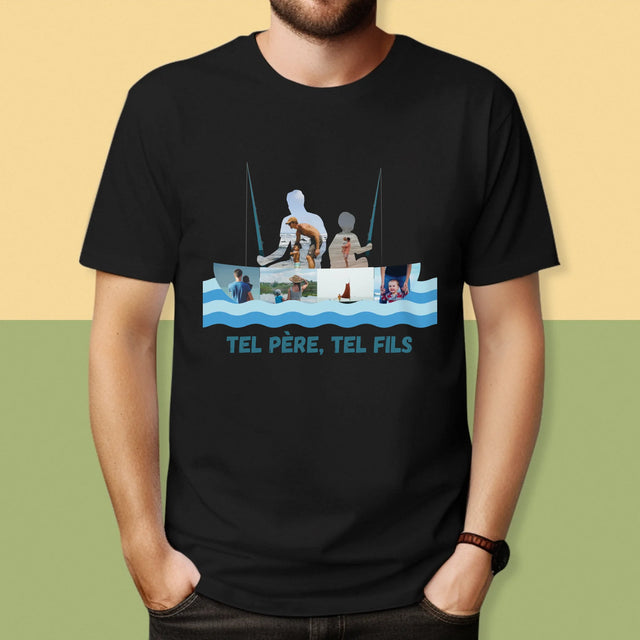 Forme Des Photos: Tel Père, Tel Fils - T-Shirt Pour Hommes