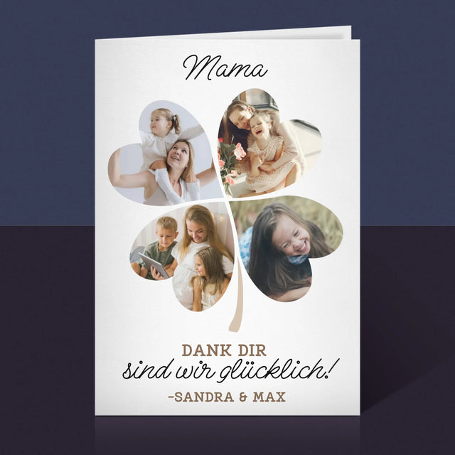 Fotokolaż: Mamo, To Dzięki Tobie Jesteśmy Szczęśliwi! - Kartka z Życzeniami | DE