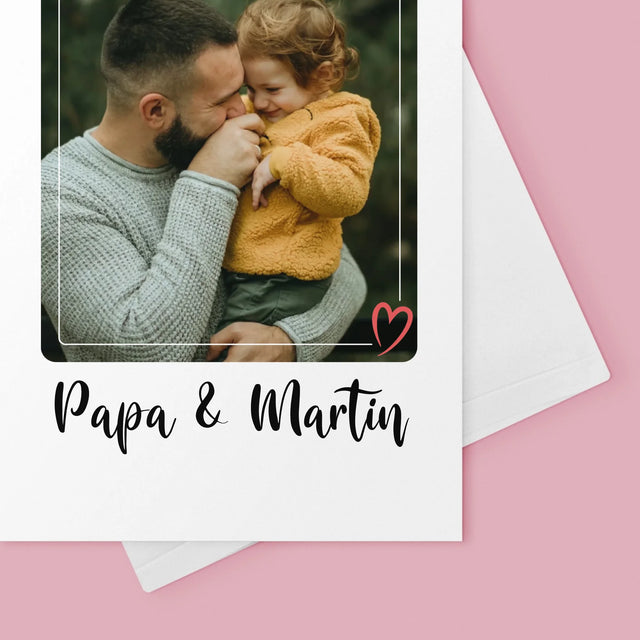 Zdjęcie i Podpis: Tatuś i Ja - Kartka z Życzeniami | DE