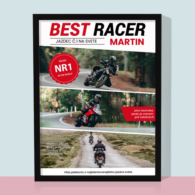 Okładka Magazynu: Best Racer - Wydruk Obramowany | SK