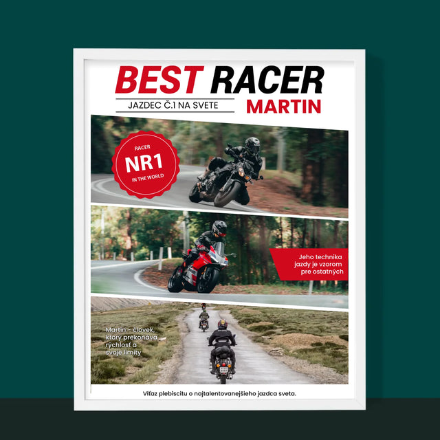 Okładka Magazynu: Best Racer - Wydruk Obramowany | SK