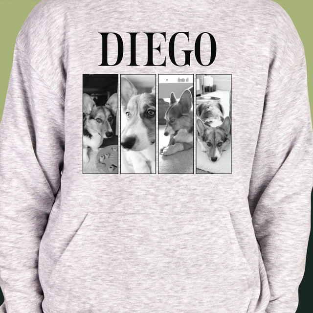 Le Collage Photo: Un Classique Bootleg Avec Un Animal - Sweat À Capuche Pour Hommes