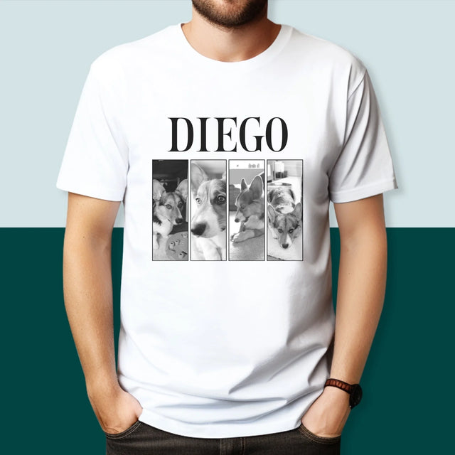 Le Collage Photo: Un Classique Bootleg Avec Un Animal - T-Shirt Pour Hommes