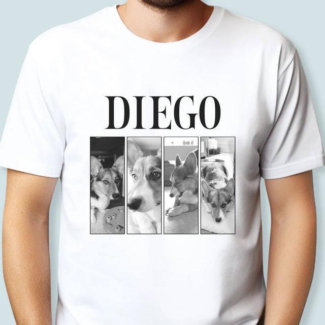 Le Collage Photo: Un Classique Bootleg Avec Un Animal - T-Shirt Pour Hommes