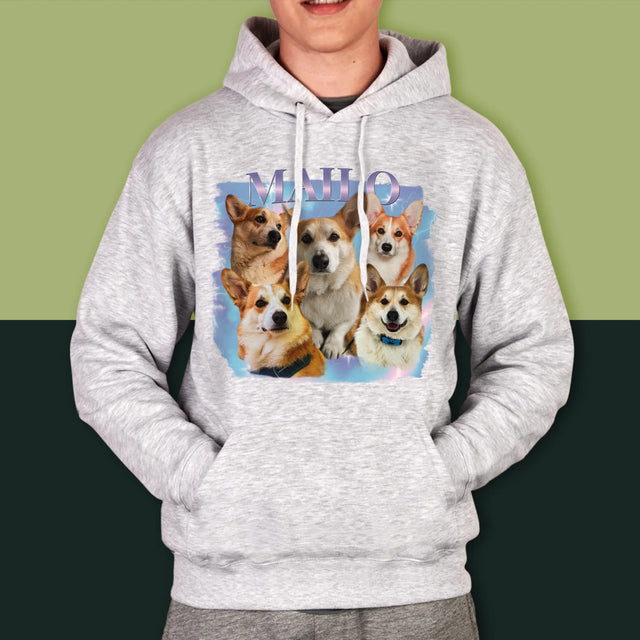 Ton Personnage: Bootleg Avec Ton Chien - Sweat À Capuche Pour Hommes