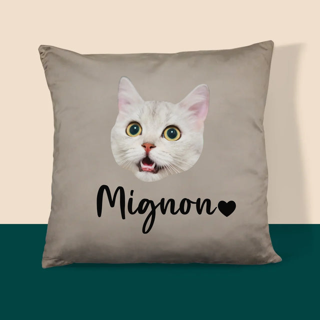 Ton Personnage: La Tête De Votre Chaton - Coussin 