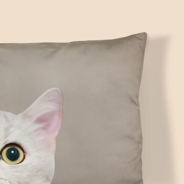 Ton Personnage: La Tête De Votre Chaton - Coussin 