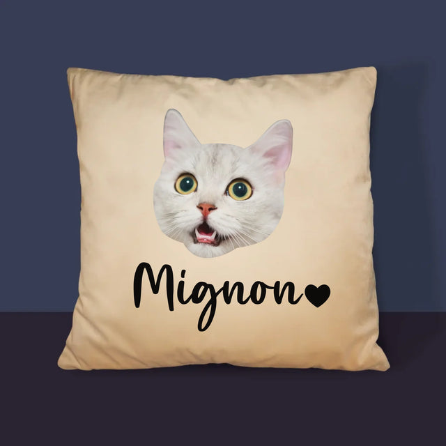 Ton Personnage: La Tête De Votre Chaton - Coussin 