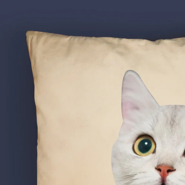 Ton Personnage: La Tête De Votre Chaton - Coussin 
