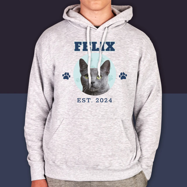 Ton Personnage: Ton Chat Varsity - Sweat À Capuche Pour Hommes